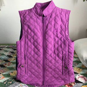 Quilted Riding Sport vest, EUC, S, gorgeous violet purple,
